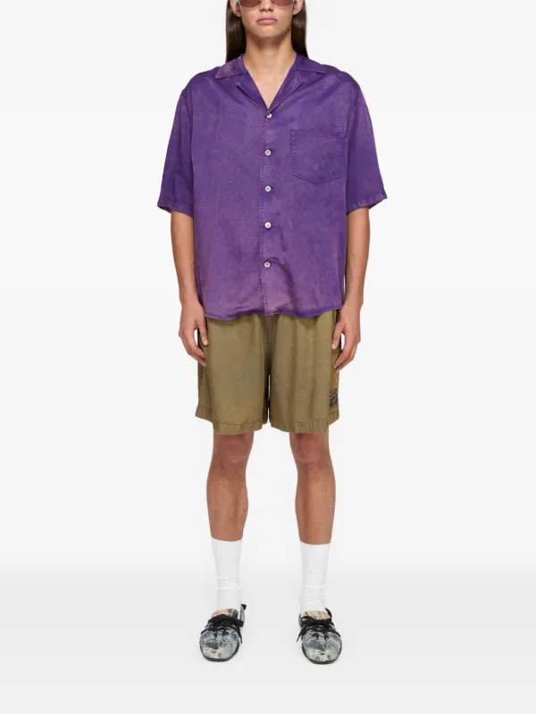 Acne Studios ロゴ トランクス水着 | グリーン | FARFETCH JP