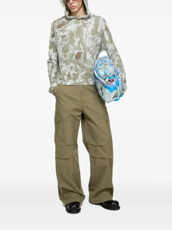 Wool straight pants