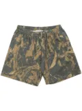 Acne Studios printed fleece shorts - Brown