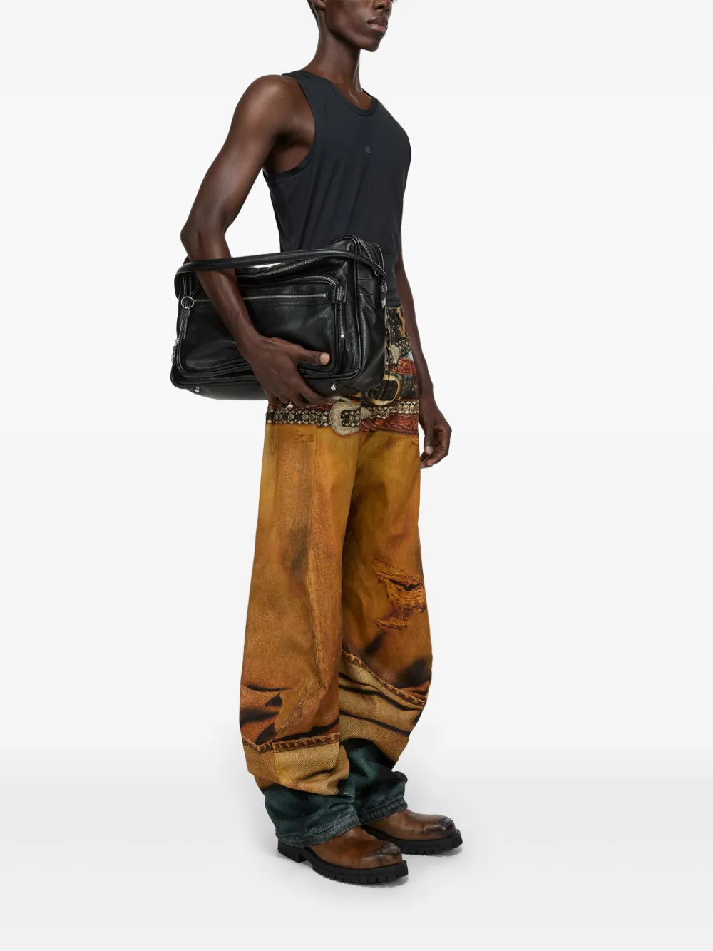 Acne Studios Camero medium schoudertas Zwart