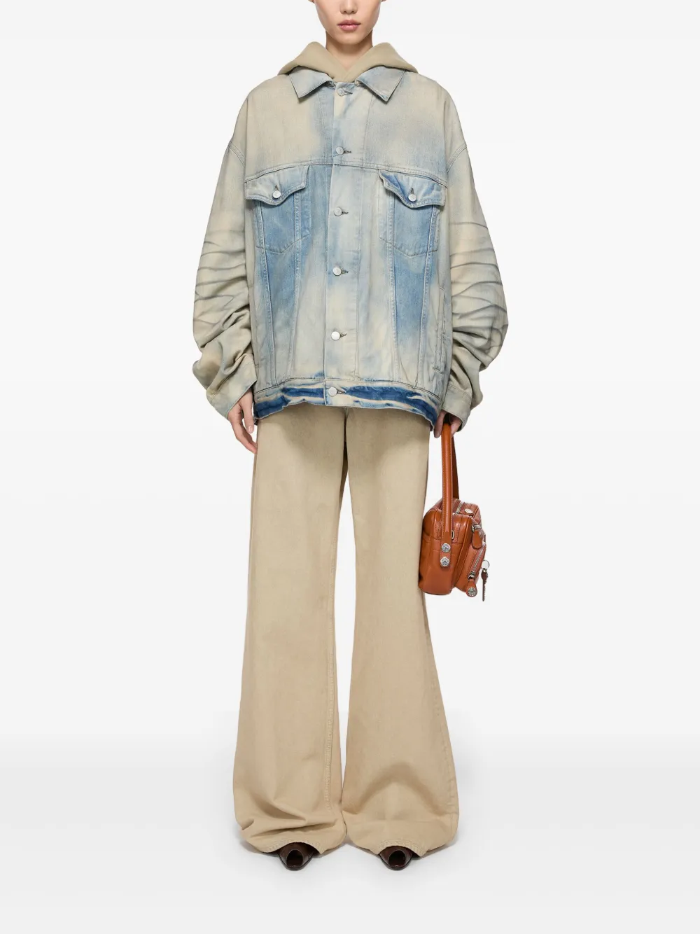 Acne Studios Medium Camero schoudertas - Bruin