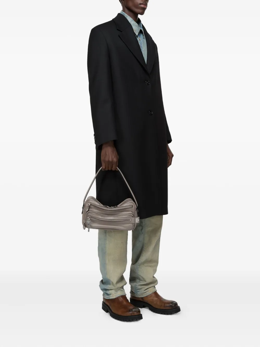 Acne Studios Kleine Camero schoudertas Beige