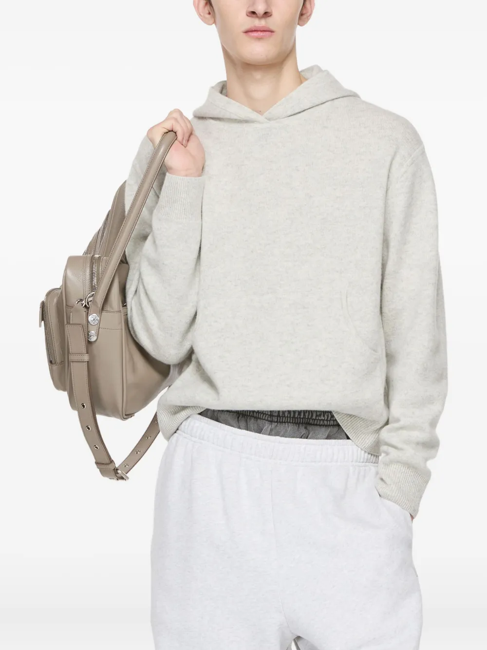 Acne Studios Jersey hoodie Grijs