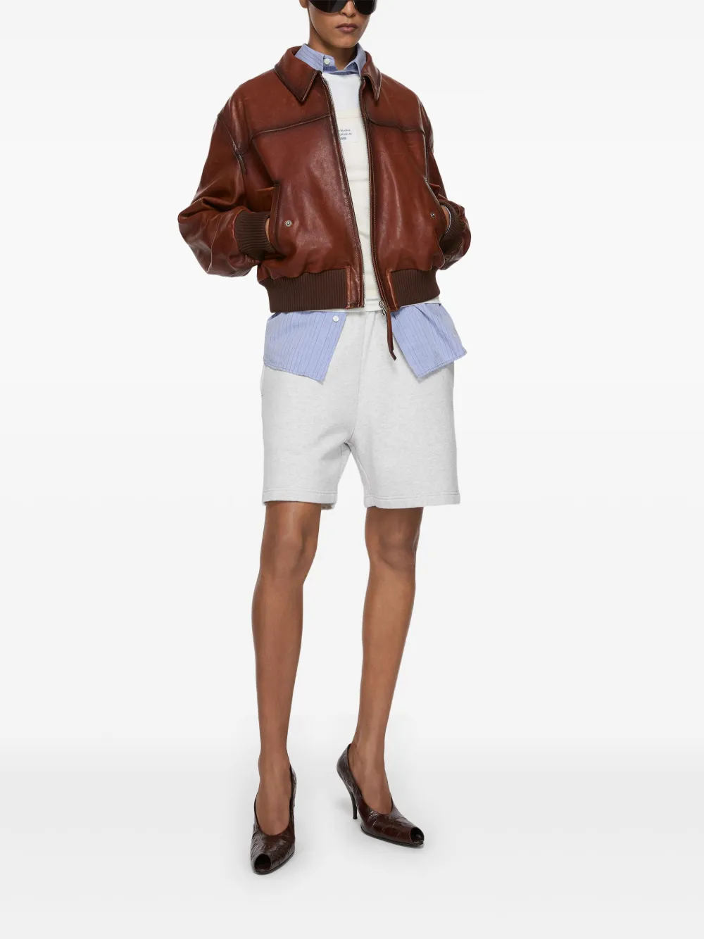 Acne Studios cotton track shorts | Knee-Length Shorts | Image 2