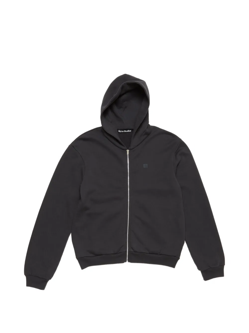 Acne Studios hoodie met rits Zwart