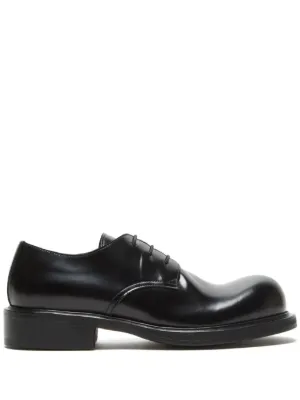 Acne Studios レザー ダービーシューズ | ブラック | FARFETCH JP