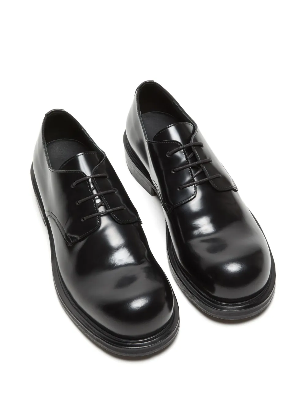 Acne Studios leather derby shoes Black