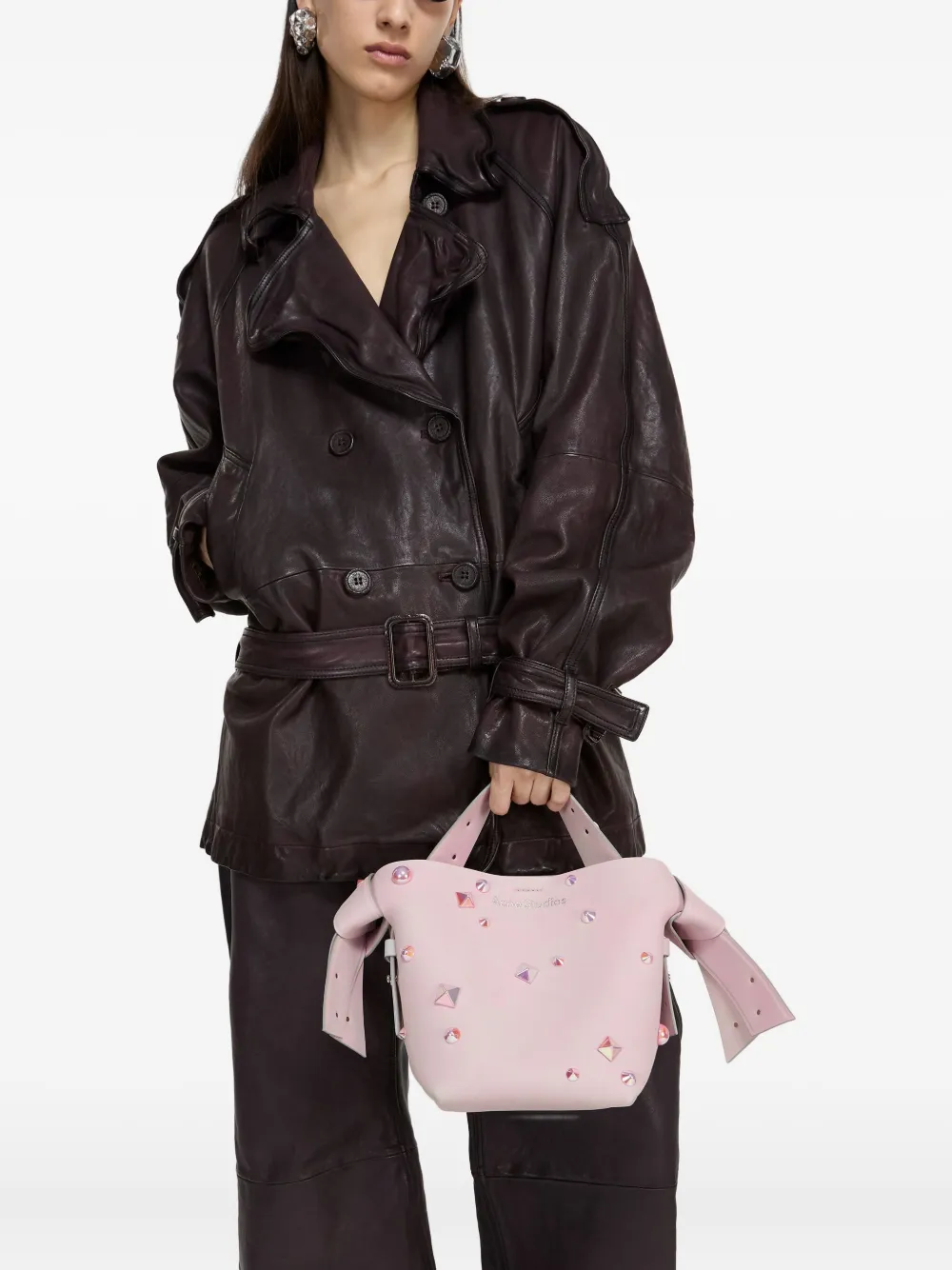 Acne Studios Musubi crossbodytas Roze