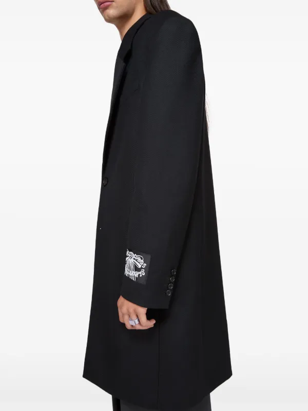 Acne Studios single-breasted Coat | Black | FARFETCH BH