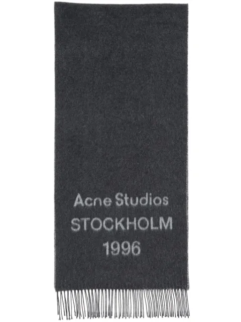Acne Studios bufanda con logo estampado
