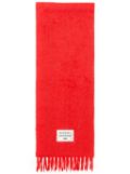 Acne Studios fringed scarf - Red