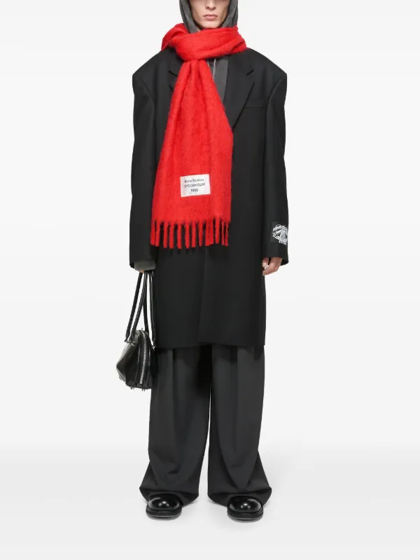 新品　AC Milan adidas スカーフ フリンジ付き 黒/赤 新品 AC Milan adidas スカーフ フリンジ付き 黒/赤 楽天市場