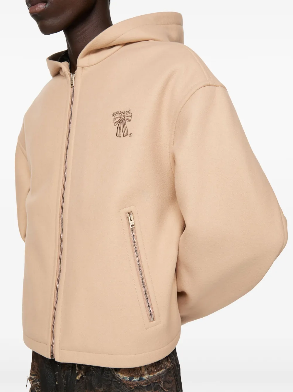 Acne Studios Jack met capuchon Beige