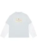 Acne Studios printed layered T-shirt - Blue