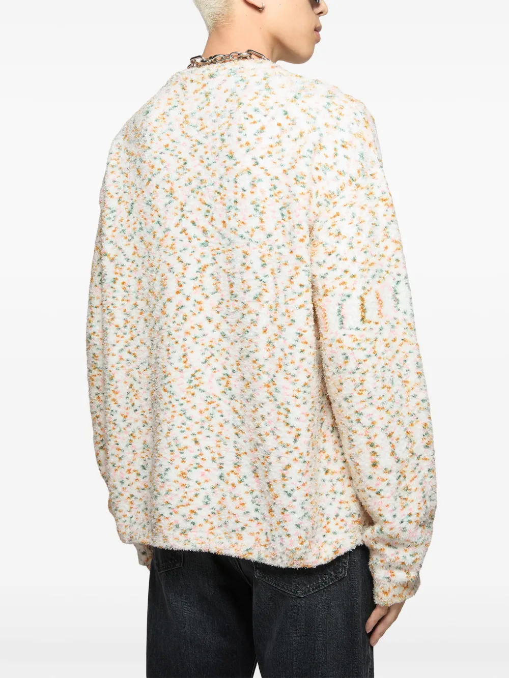 Acne Studios Sweater met print Beige