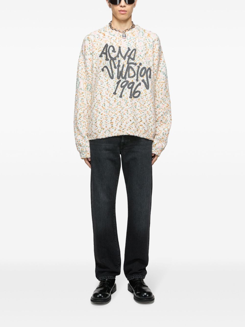 Acne Studios Sweater met print - Beige