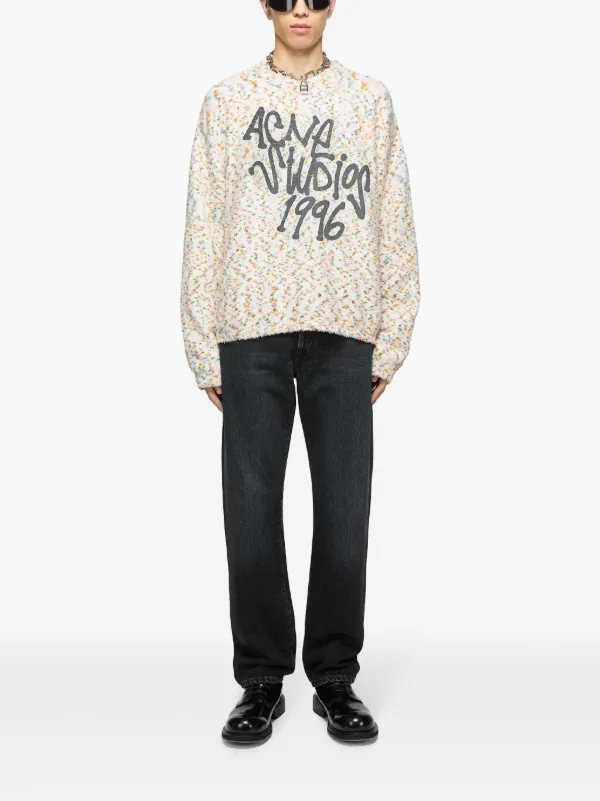 Acne Studios Printed Sweater | Neutrals | FARFETCH