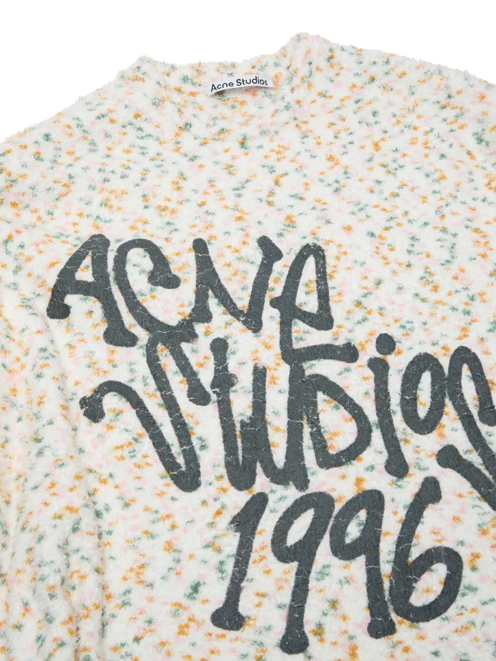 Acne Studios Sweater met print Beige