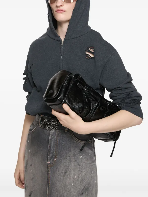 Acne Studios マルチポケット ショルダーバッグ | ブラック | FARFETCH JP