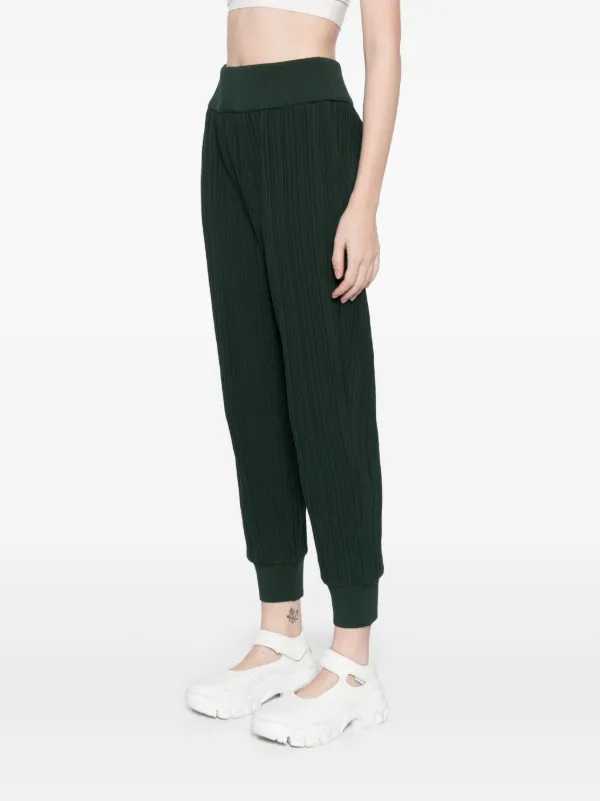 Pleats Please Issey Miyake クレープ ニットパンツ | グリーン