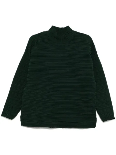 Pleats Please Issey Miyake top tejido en crepé