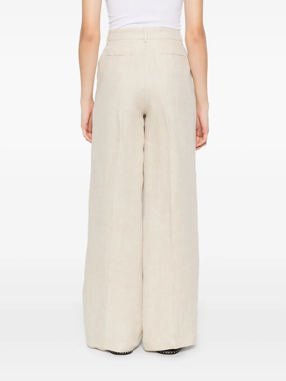 P.A.R.O.S.H. Linnen broek Beige