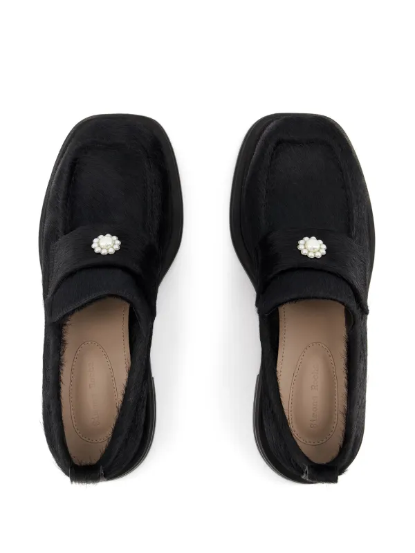 Simone Rocha Heart Toe Loafers | Black | FARFETCH