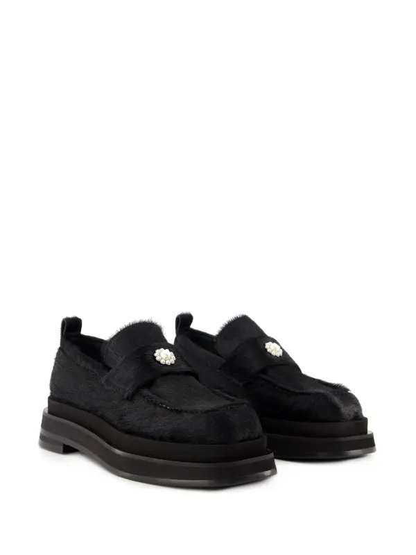 フラットシューズ Heart Toe Loafers - Simone Rocha - Leather - Black 26383542_56272575_600.jpg