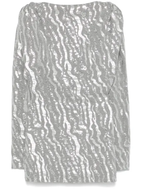ROTATE BIRGER CHRISTENSEN vestido corto bordado con lentejuelas