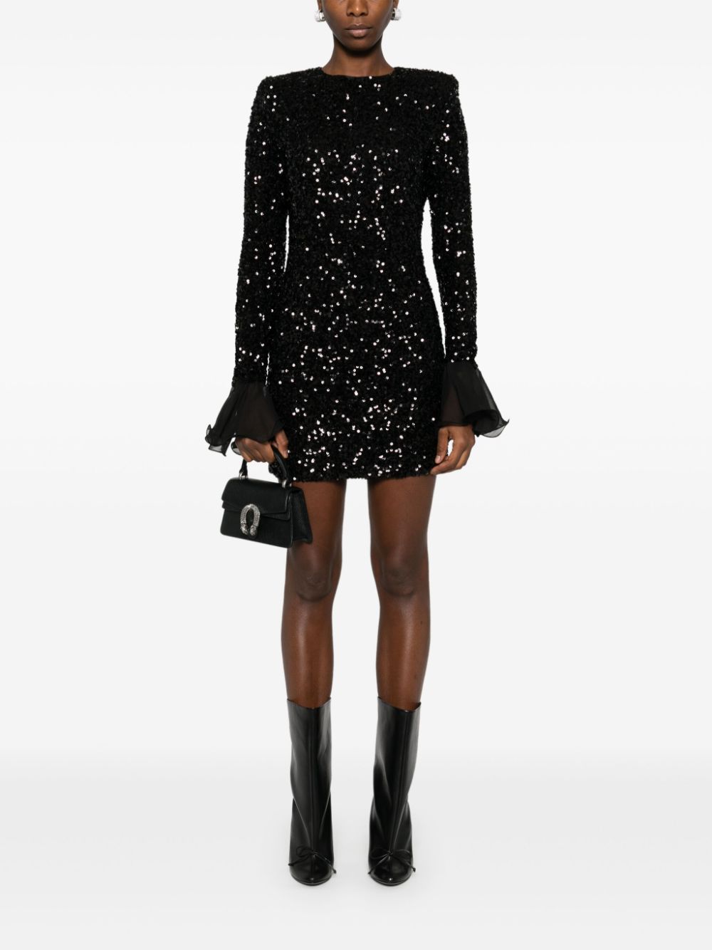 ROTATE BIRGER CHRISTENSEN sequinned mini dress - Zwart