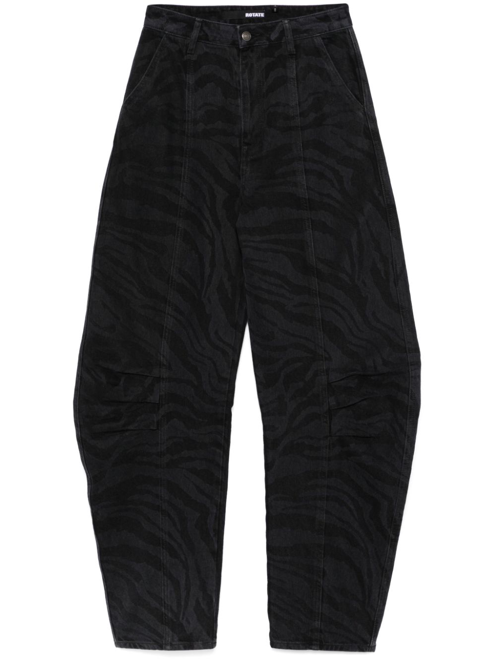 ROTATE BIRGER CHRISTENSEN zebra twill trousers Women