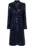 ROTATE BIRGER CHRISTENSEN sequinned coat - Blue