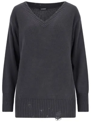 Jil Sander Vネック セーター | グレー | FARFETCH JP