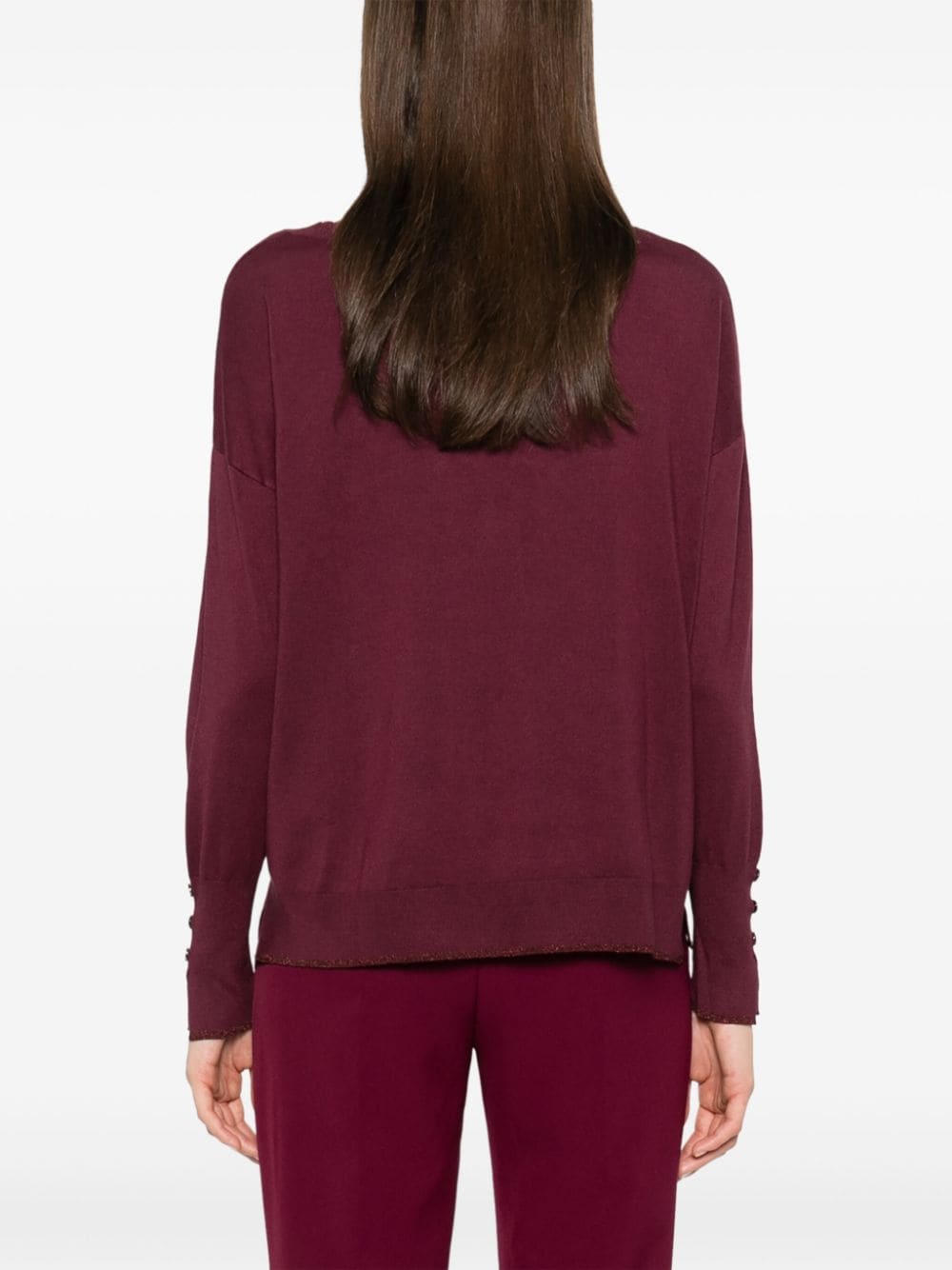 Shop Liu •jo V-neck Sweater In Red