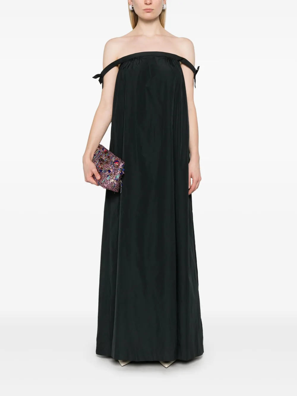 Bernadette Brigitte maxi-jurk - Zwart