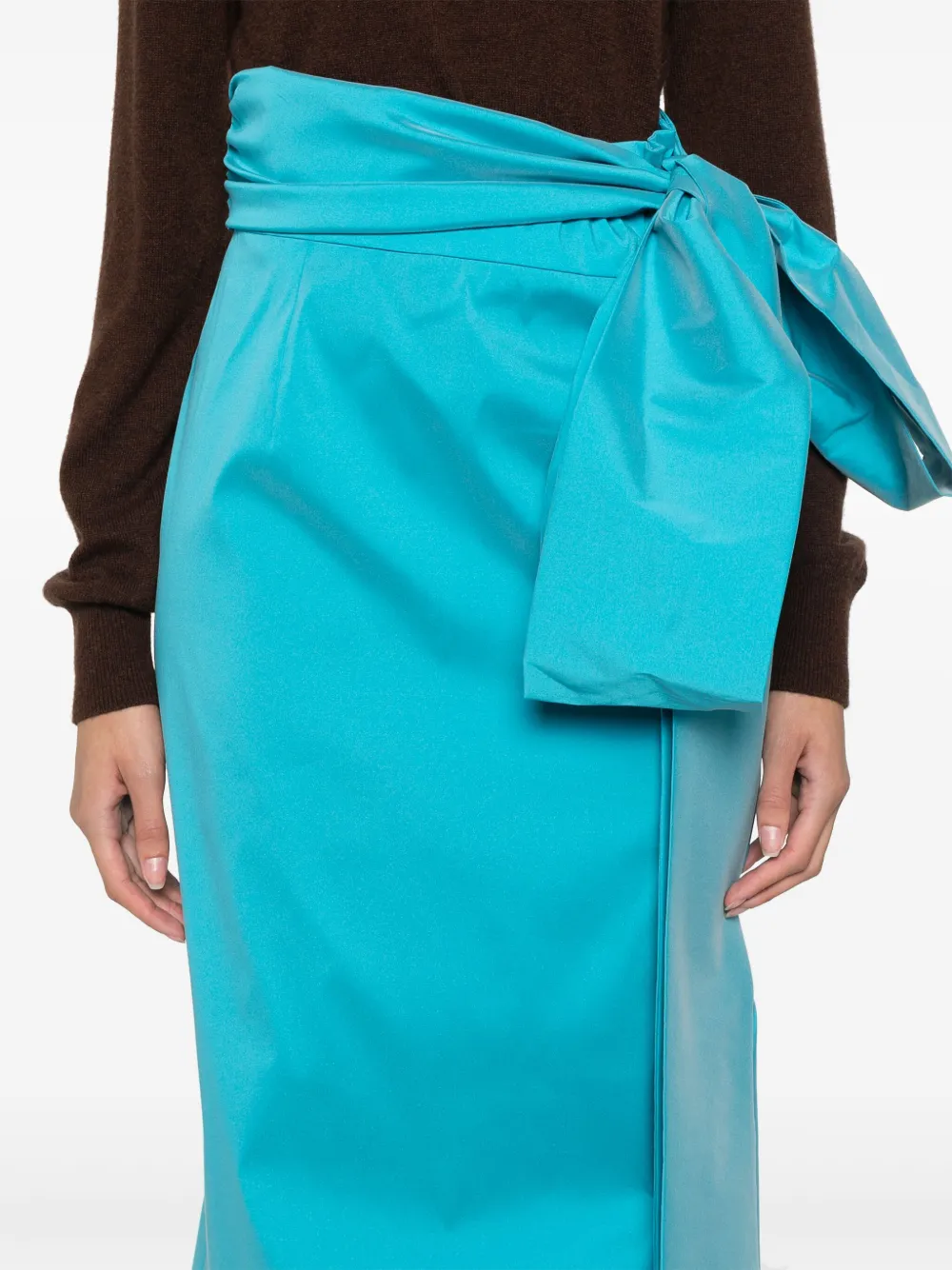 Shop Bernadette Bernard Maxi Skirt In Blue