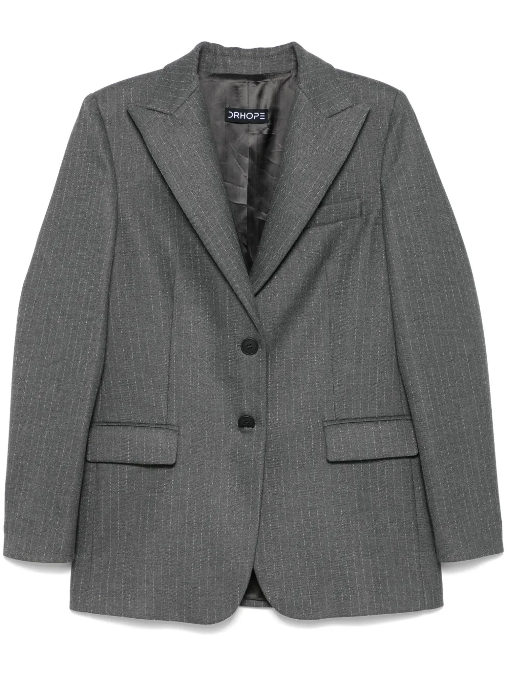 pinstriped blazer