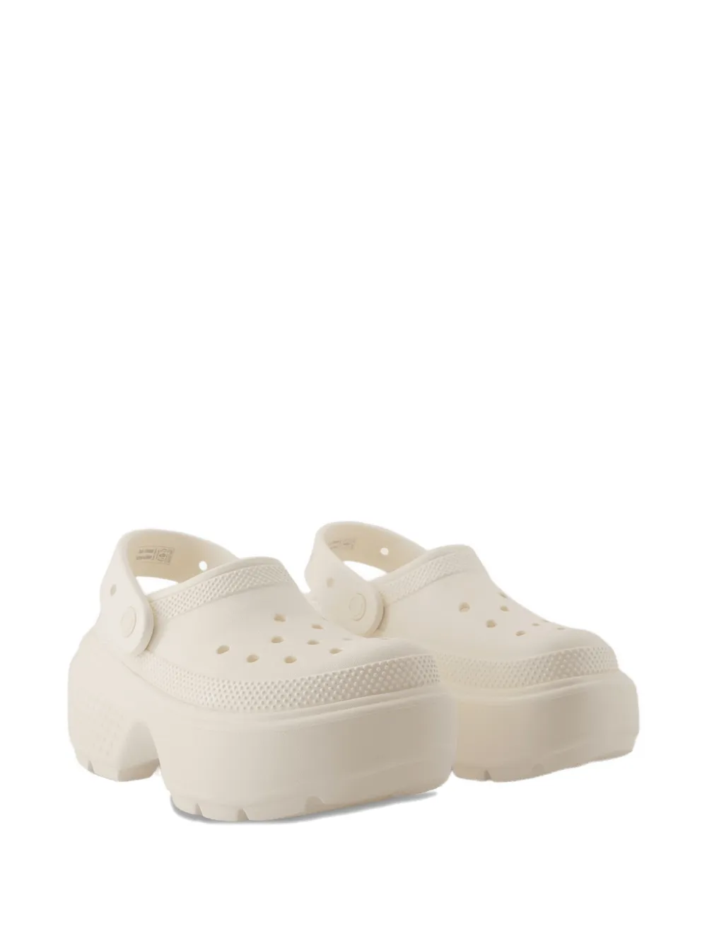 Crocs Klompen met plateauzool Beige