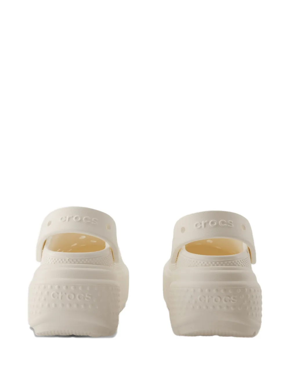Crocs Klompen met plateauzool Beige