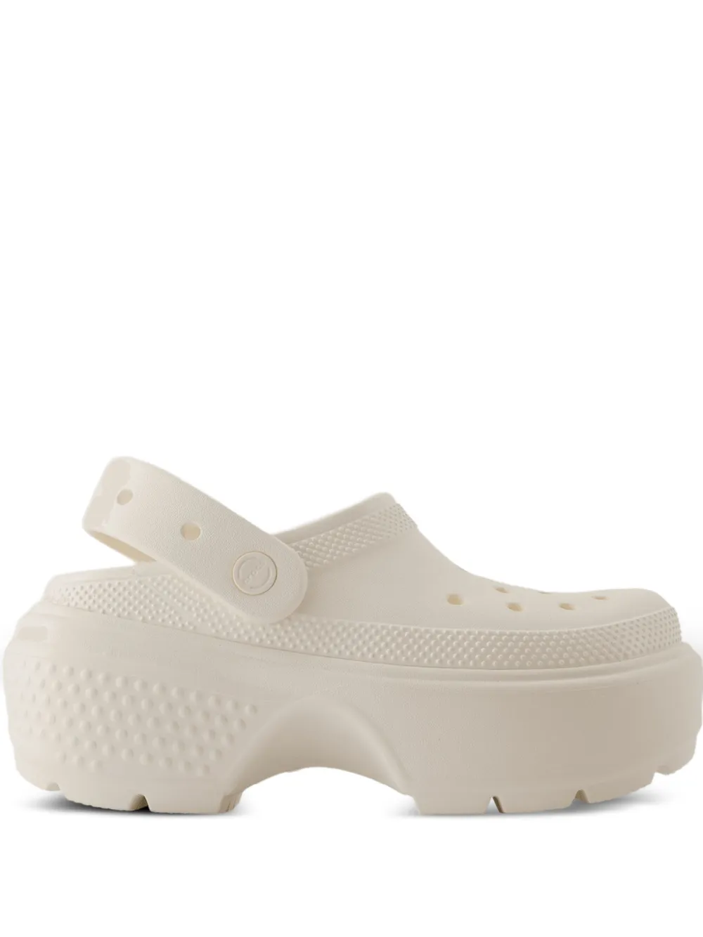 Crocs Klompen met plateauzool Beige