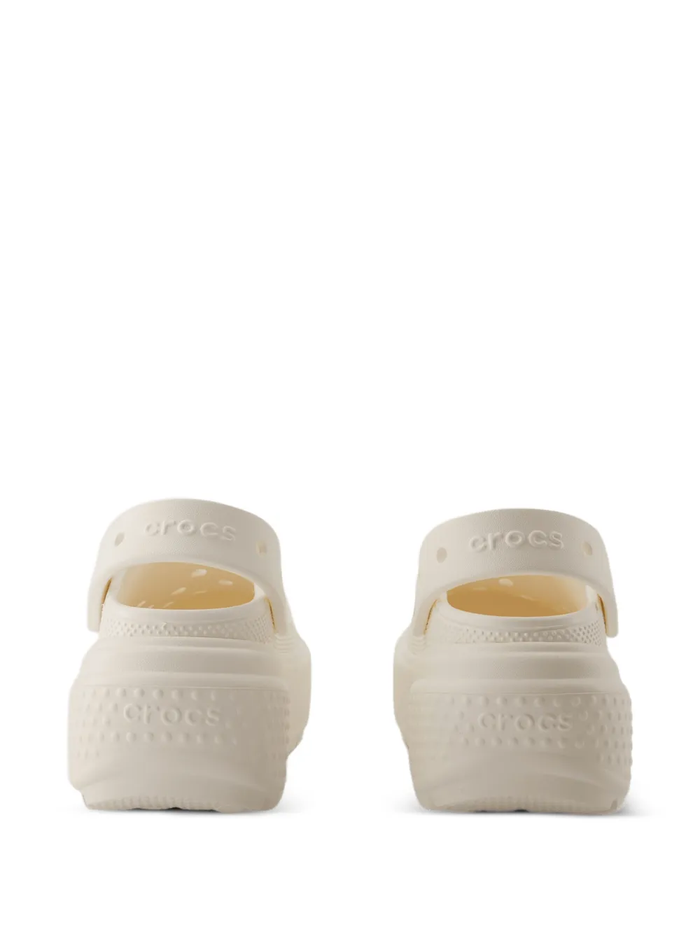 Crocs Klompen met plateauzool Beige