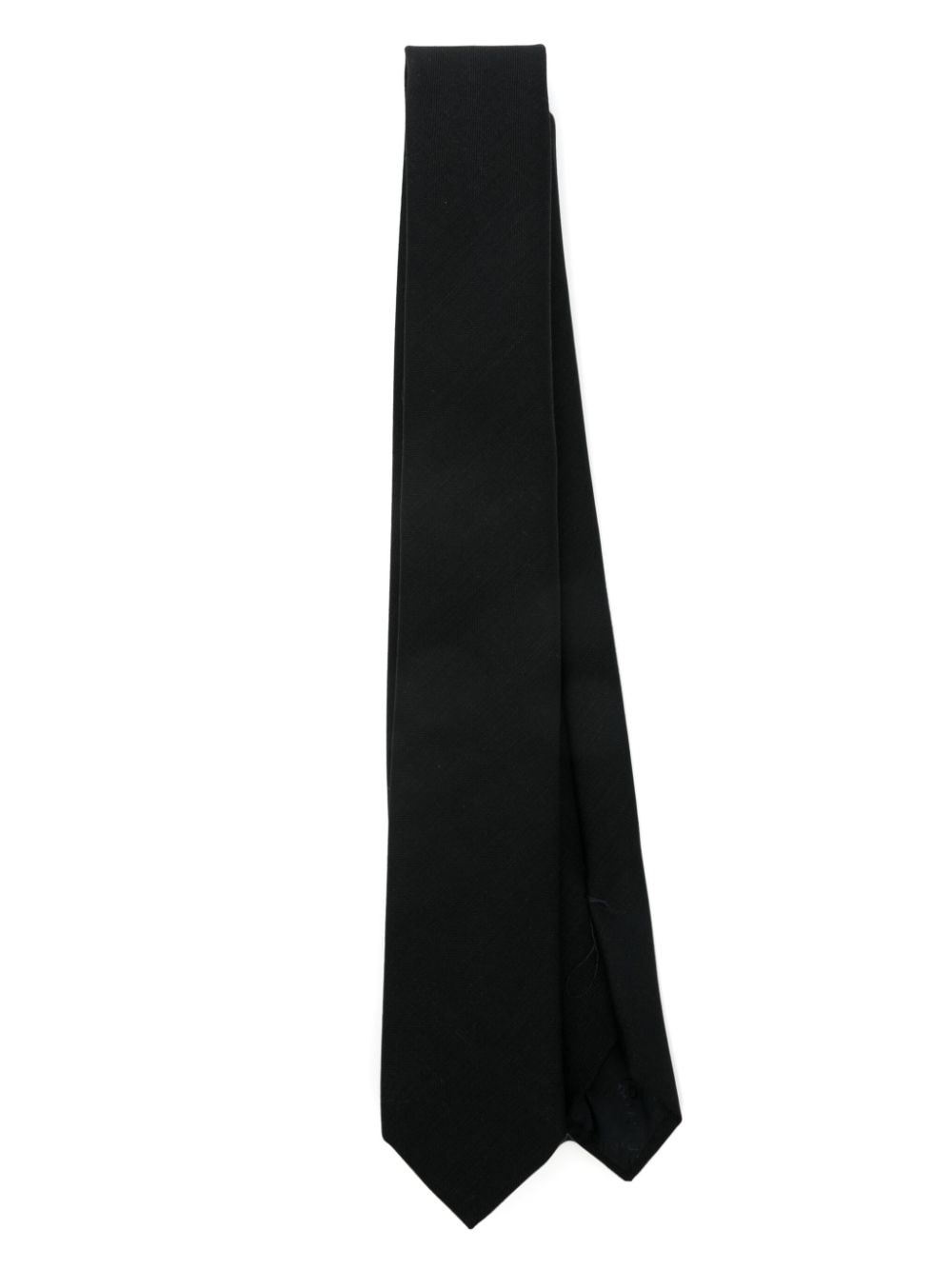 Shop Lardini Pointed-tip Tie In 黑色