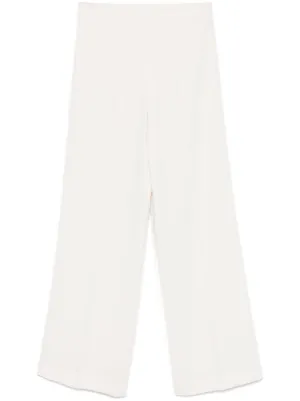パンツ PAROSH Women Straight Pants D232447 CIOCCOLATO 001 White P.A.R.O.S.H. Chocolate Pants in White | Lyst