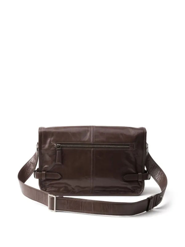Prada Leather Shoulder Bag | Brown | FARFETCH