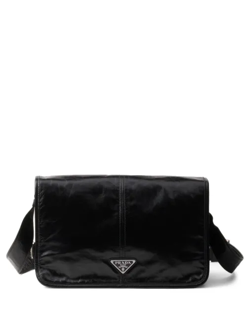 Sac porté épaule en cuir - Prada - Modalova