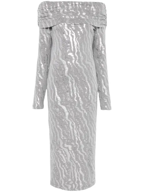 Robe mi-longue à sequins - ROTATE BIRGER CHRISTENSEN - Modalova