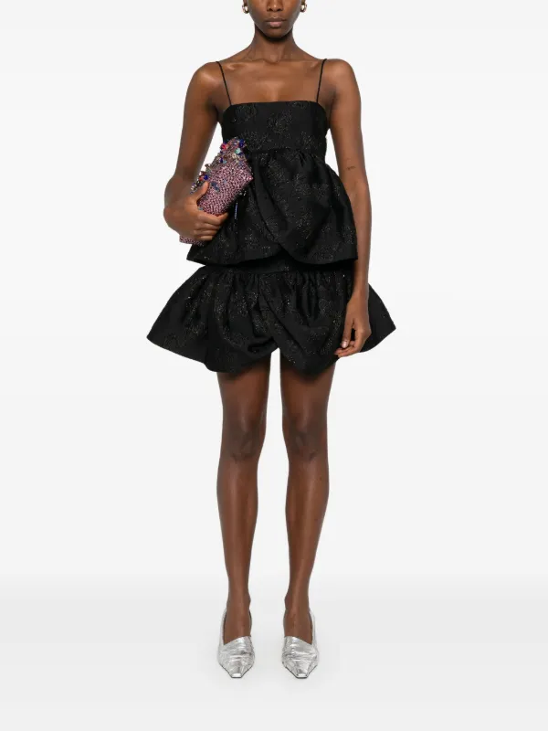 スカート ROTATE Birger Christensen Skirts ROTATE BIRGER CHRISTENSEN Jacquard Mini Skirt | Black | FARFETCH