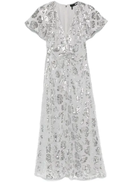 ROTATE BIRGER CHRISTENSEN vestido midi bordado con lentejuelas