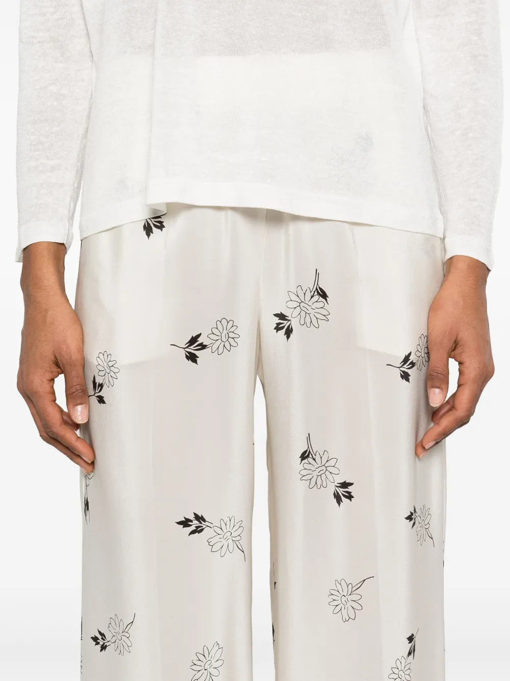 P.A.R.O.S.H. Zijden broek Wit