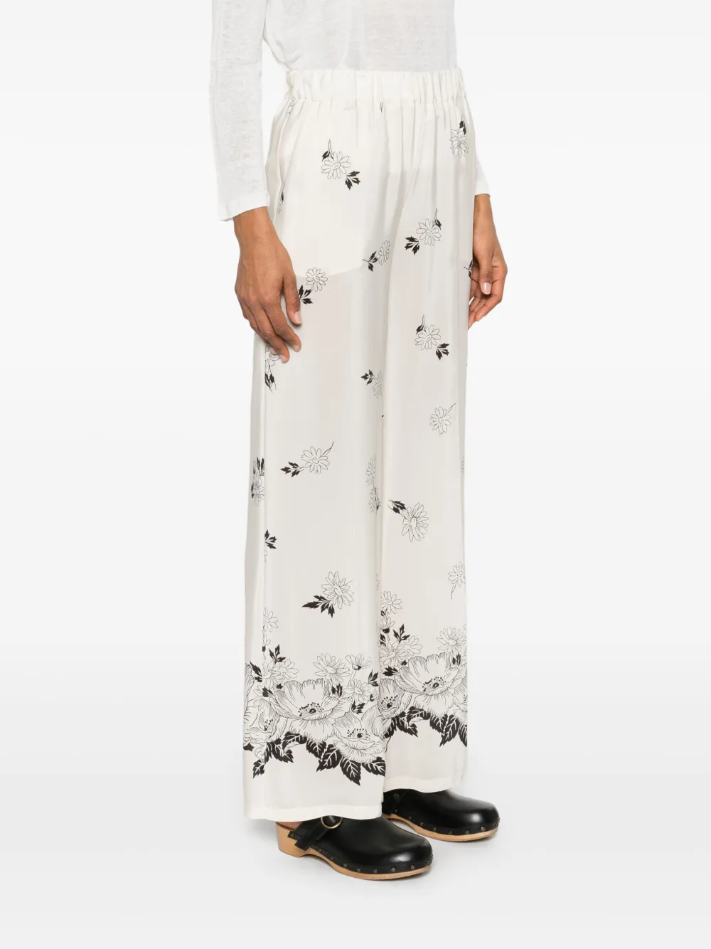 P.A.R.O.S.H. Zijden broek Wit